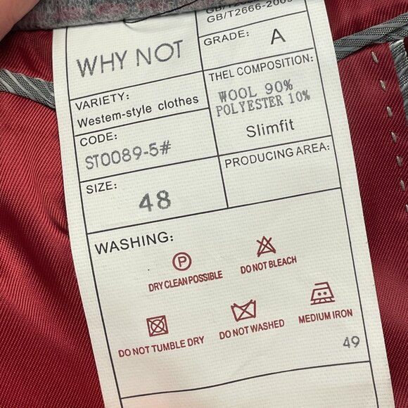 Vintage Y2K Velour Trim Retro Hipster Dinner Jacket 40 Slim Cocktail Blazer - Picture 16 of 16